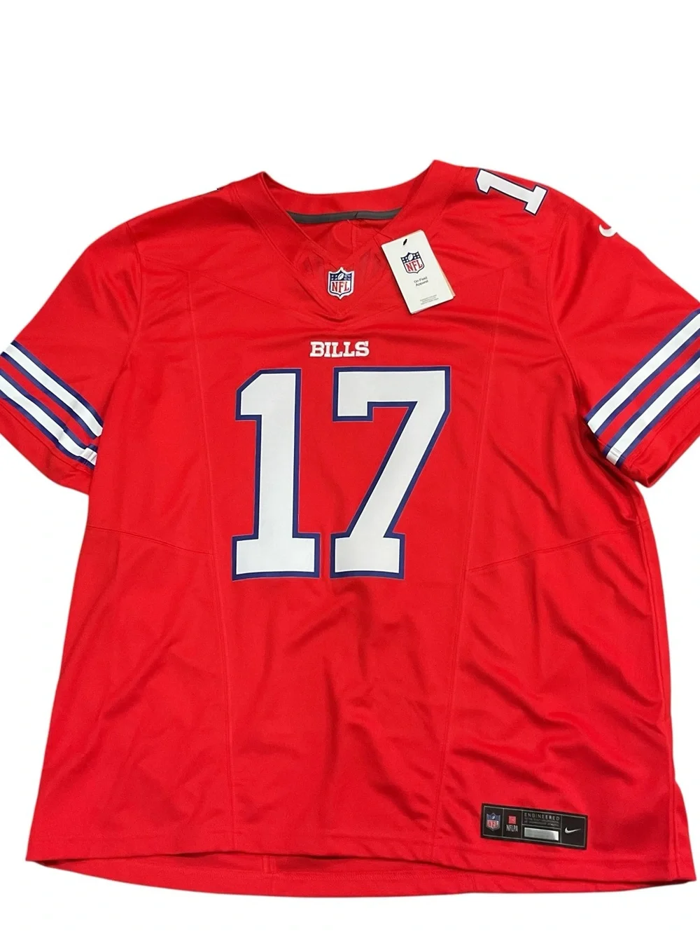 Nike NFL Buffalo Bills Josh Allen 17 Red Game Jersey Mens Size XL VAPOR